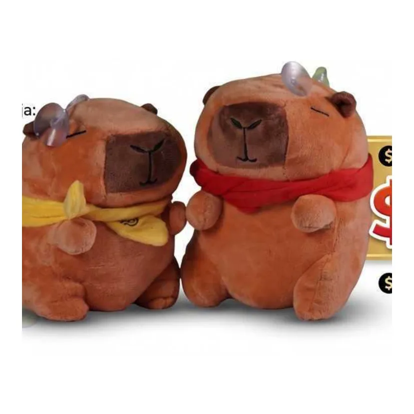 Peluche Capibara con Chalina — venta por docena y caja
